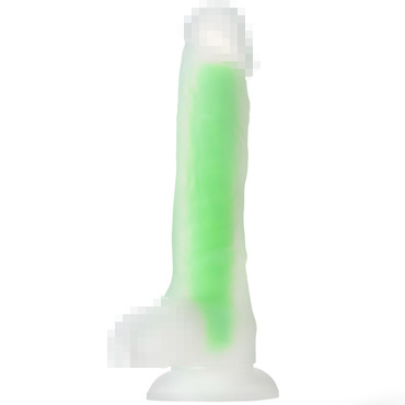 Toyfa Beyond Clark Glow, прозрачно-зеленый, Светящийся в темноте фаллоимитатор