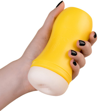 Toyfa A-Toys Masturbator Анус, желтый/телесный, Мастурбатор в компактном корпусе и другие товары ToyFa с фото
