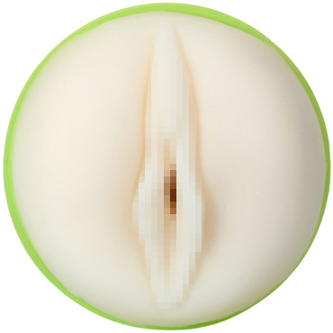 Toyfa A-Toys Masturbator Вагина, зеленый/телесный - Мастурбатор в компактном корпусе - купить в секс шопе
