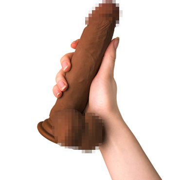 Toyfa RealStick Elite Dildo Mulatto Mr. Gomez, коричневый — фото 4
