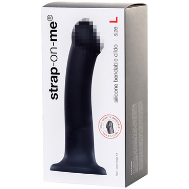 Strap-on-me Silicone Bendable Dildo L, черный - фото 8
