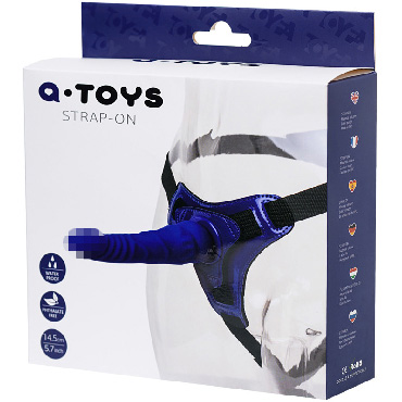 ToyFa A-toys Strap-on 14 см, фиолетовый - фото 7