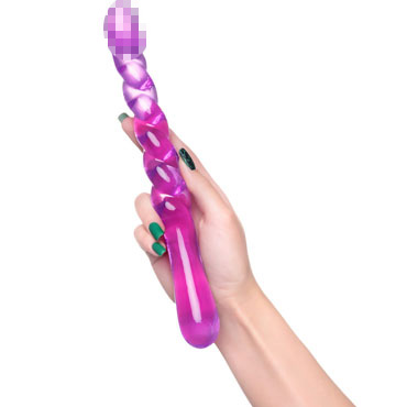 Toyfa A-Toys Tanza, фиолетовый - Двусторонний фаллоимитатор - купить в секс шопе