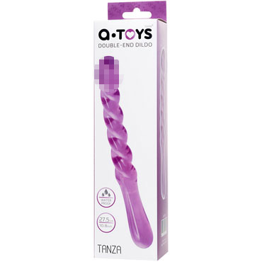 Toyfa A-Toys Tanza, фиолетовый, Двусторонний фаллоимитатор и другие товары ToyFa с фото