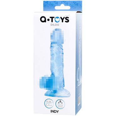 Toyfa A-Toys Indy, голубой, Реалистичный фаллоимитатор на присоске и другие товары ToyFa с фото