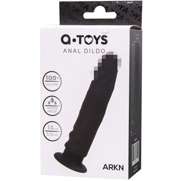 Toyfa A-Toys Arkn, черный - Реалистичный анальный фаллоимитатор - купить в секс шопе