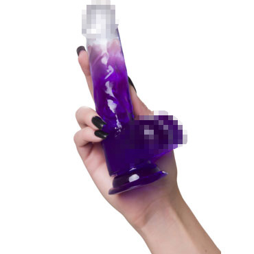 Toyfa A-Toys Radi, фиолетовый - Фаллоимитатор реалистик на присоске - купить в секс шопе