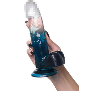 Toyfa A-Toys Avy, синий - Фаллоимитатор реалистичный на присоске - купить в секс шопе