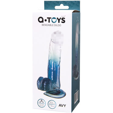 Toyfa A-Toys Avy, синий, Фаллоимитатор реалистичный на присоске и другие товары ToyFa с фото