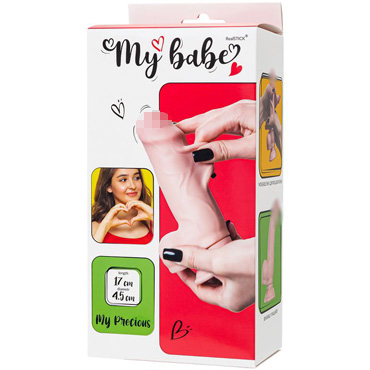Реалистичный фаллоимитатор My Babe My Precious,TPE, телесный, 17 см