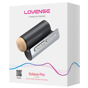 Мастурбатор нереалистичный LOVENSE Solace PRO, черный,  и другие товары Lovense с фото