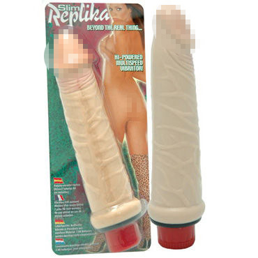 Dream Toys Slim Replica вибратор 16 см, телесный — фото 1