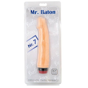 Toyfa Mr.Baton №7, вибратор, 21 см, телесный — фото 1