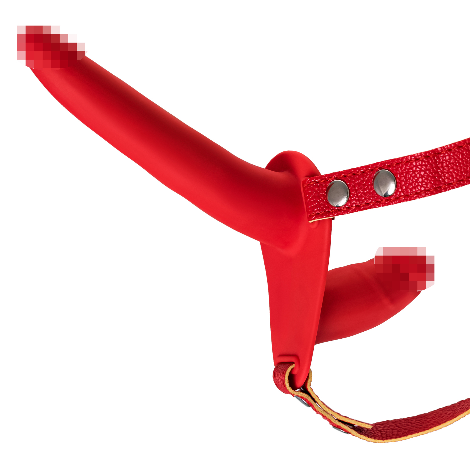 Toyfa Black&Red Double Strap-On, красный — фото 3