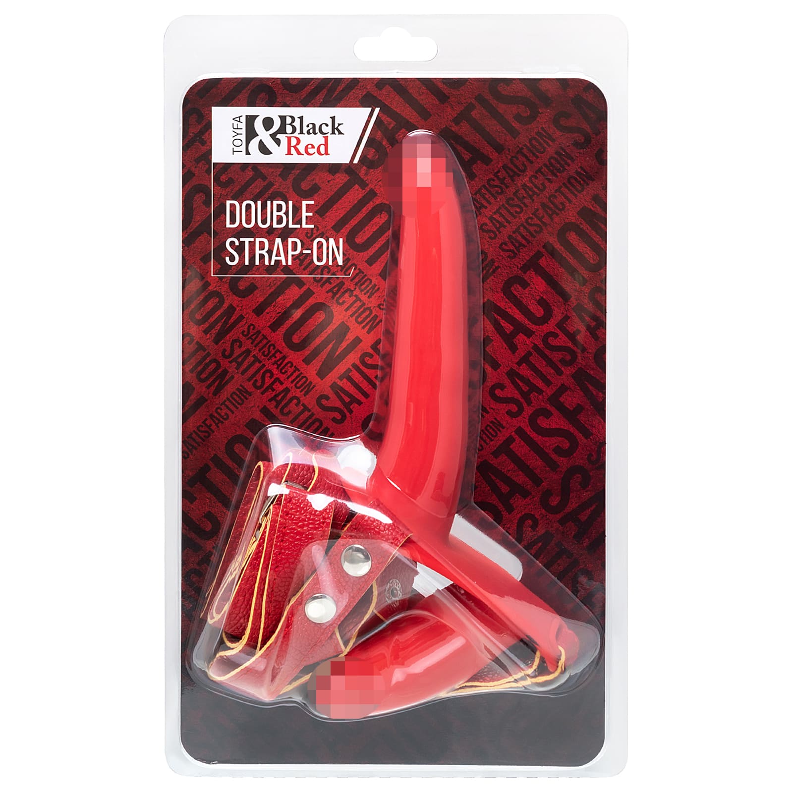 Toyfa Black&Red Double Strap-On, красный — фото 4