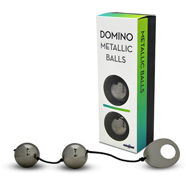 Gopaldas Domino Metallic Balls, серые, Вагинальные шарики металлические