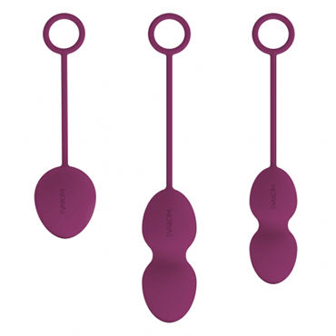 Svakom Nova Ball, фиолетовые, Набор вагинальных шариков