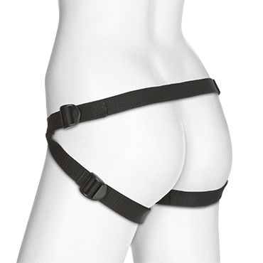 Doc Johnson Vac-U-Lock Double Penetration Velvet Harness - Трусики с двумя креплениями для насадок - купить в секс шопе