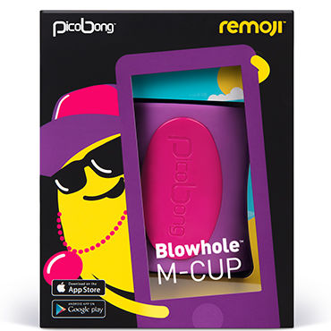 PicoBong Remoji Blowhole M-Cup, фиолетовая - фото, отзывы