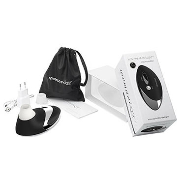 Womanizer Pro, черный/хром, Вакуумный стимулятор клитора, улучшенная версия и другие товары Womanizer с фото