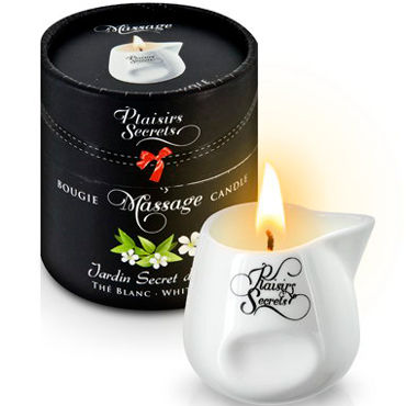 Plaisirs Secrets Massage Candle White Tea, 80мл, Свеча массажная Белый чай