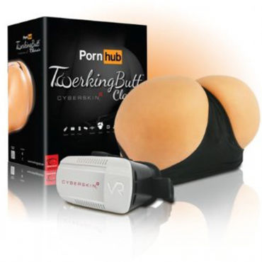 Topco Twerking Butt Classic - Мастурбатор с вибрацией, 3D очками, функцией нагрева - купить в секс шопе