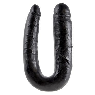 Новинка раздела Секс игрушки - Pipedream King Cock U-Shaped Large Double Trouble, черный