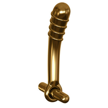 Pipedream Icicles Gold Edition G05 - Стеклянный вибромассажер - купить в секс шопе