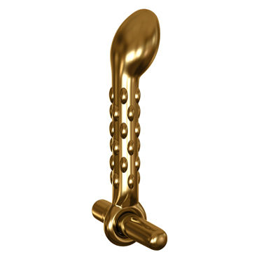 Pipedream Icicles Gold Edition G07 - Стеклянный вибромассажер - купить в секс шопе