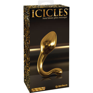 Pipedream Icicles Gold Edition G11, Стеклянный анальный стимулятор