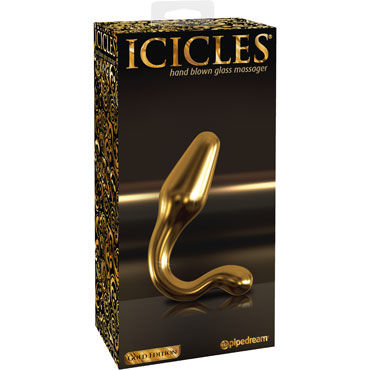 Pipedream Icicles Gold Edition G12, Стеклянный анальный стимулятор