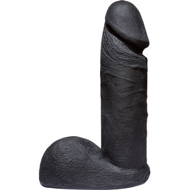 Doc Johnson Vac-U-Lock UR3 Cock 17.5 см, черный - Реалистичная насадка фаллоимитатор - купить в секс шопе