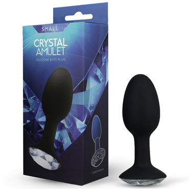 Gopaldas Crystal Amulet Small, черная, Анальная пробка с кристалом