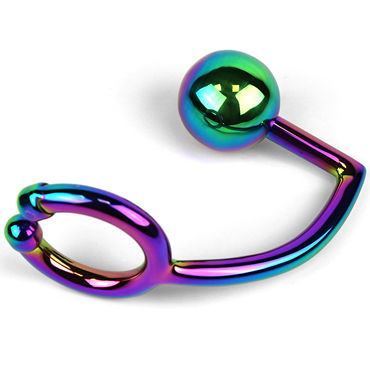 House of Steel Horse Shoe Ring with Ball, разноцветный, Анальный плаг с эрекционным кольцом
