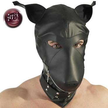 Orion Fetish Collection Dog Mask, черная, Шлем маска собака