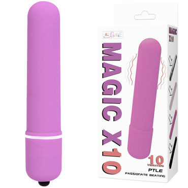 Baile Magic X10, розовая, Мощная вибропуля