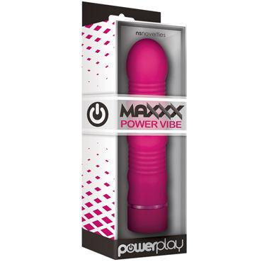 NS Novelties PowerPlay Maxx Power Vibe, розовый, Вибромассажер водонепроницаемый