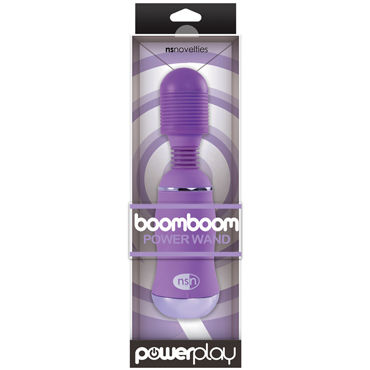 NS Novelties PowerPlay BoomBoom Power Wand, фиолетовый, Вибромассажер с усиленной вибрацией