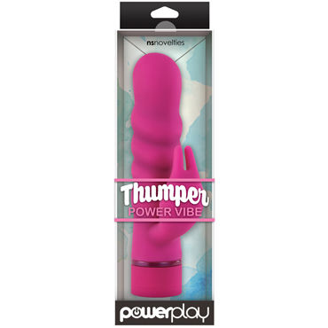 NS Novelties PowerPlay Thumper Power Vibe, розовый, Вибромассажер с клиторальным стимулятором