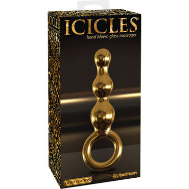 Pipedream Icicles Gold Edition G10, золотой, Анальный стимулятор