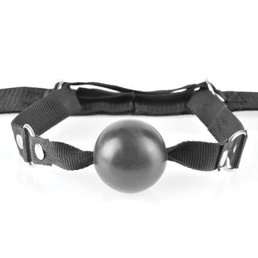 Pipedream Fantasy Bed Restraint System, черная - Фиксация с наручниками и кляпом - купить в секс шопе