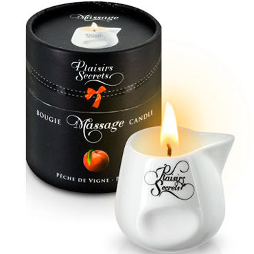 Plaisirs Secrets Massage Candle Peach, 80мл, Свеча массажная Персик