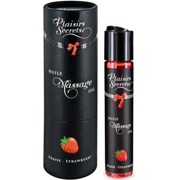 Plaisirs Secrets Massage Oil Strawberry, 59мл, Массажное масло Клубника