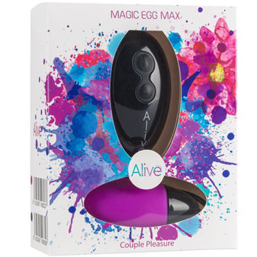 Alive Magic Egg Max, фиолетовое, Вагинальное яйцо с пультом управления