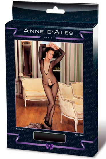 Anne d'Ales Bodystocking Love, черный - Комбинезон-сетка - купить в секс шопе