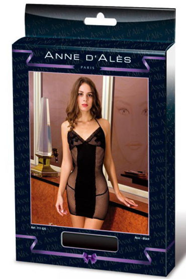Anne d'Ales Dernier Tango, черное - Откровенное мини-платье - купить в секс шопе