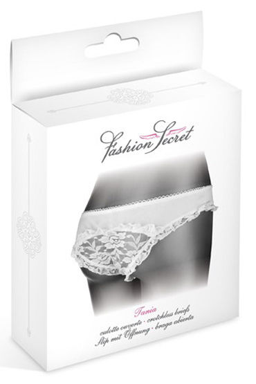 Fashion Secret Tania Panties Open, белые - Трусики с доступом - купить в секс шопе