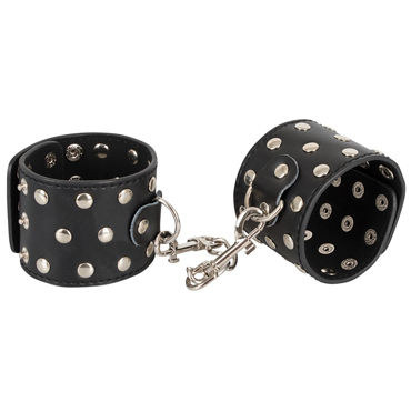 Bad Kitty Handcuffs with Decorative Studs, черные - фото, отзывы