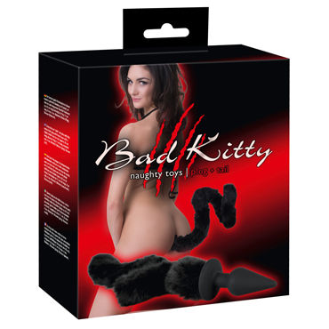 Bad Kitty Plug With Cat Tail, черная - фото 8