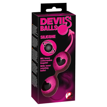 Orion Devils Balls, розовые - Вагинальные шарики в силиконовой оболочке - купить в секс шопе